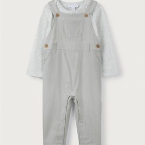 Stripe Overalls & Top Set - The White Company